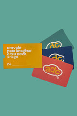Cartão de oferta azul