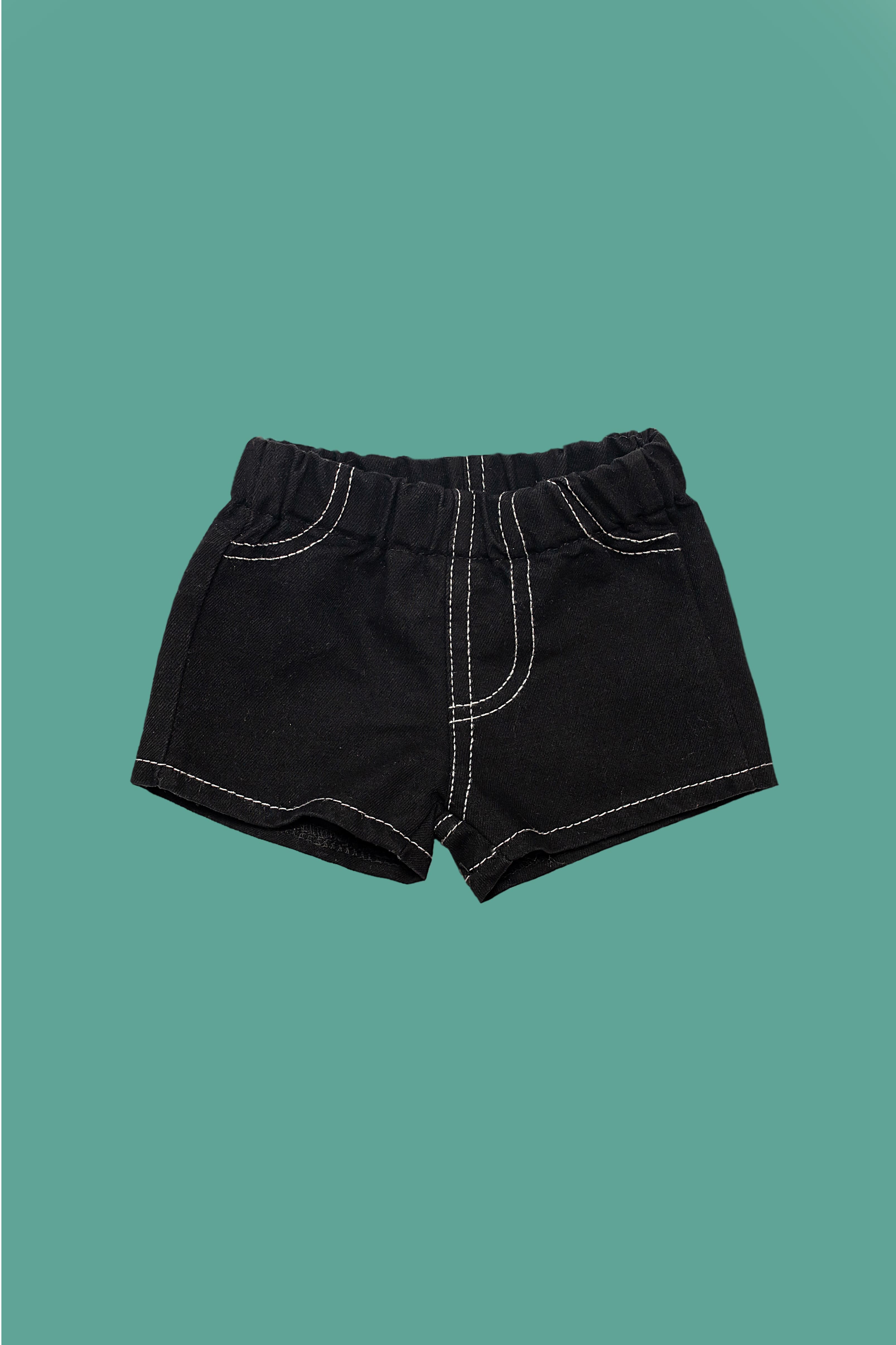 Calções de ganga preto