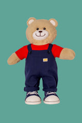 Jardineira calças marinho