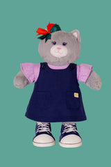 Jardineira saia marinho