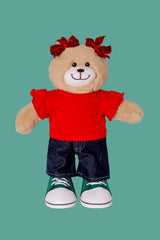 Laço brilhante vermelho (*)