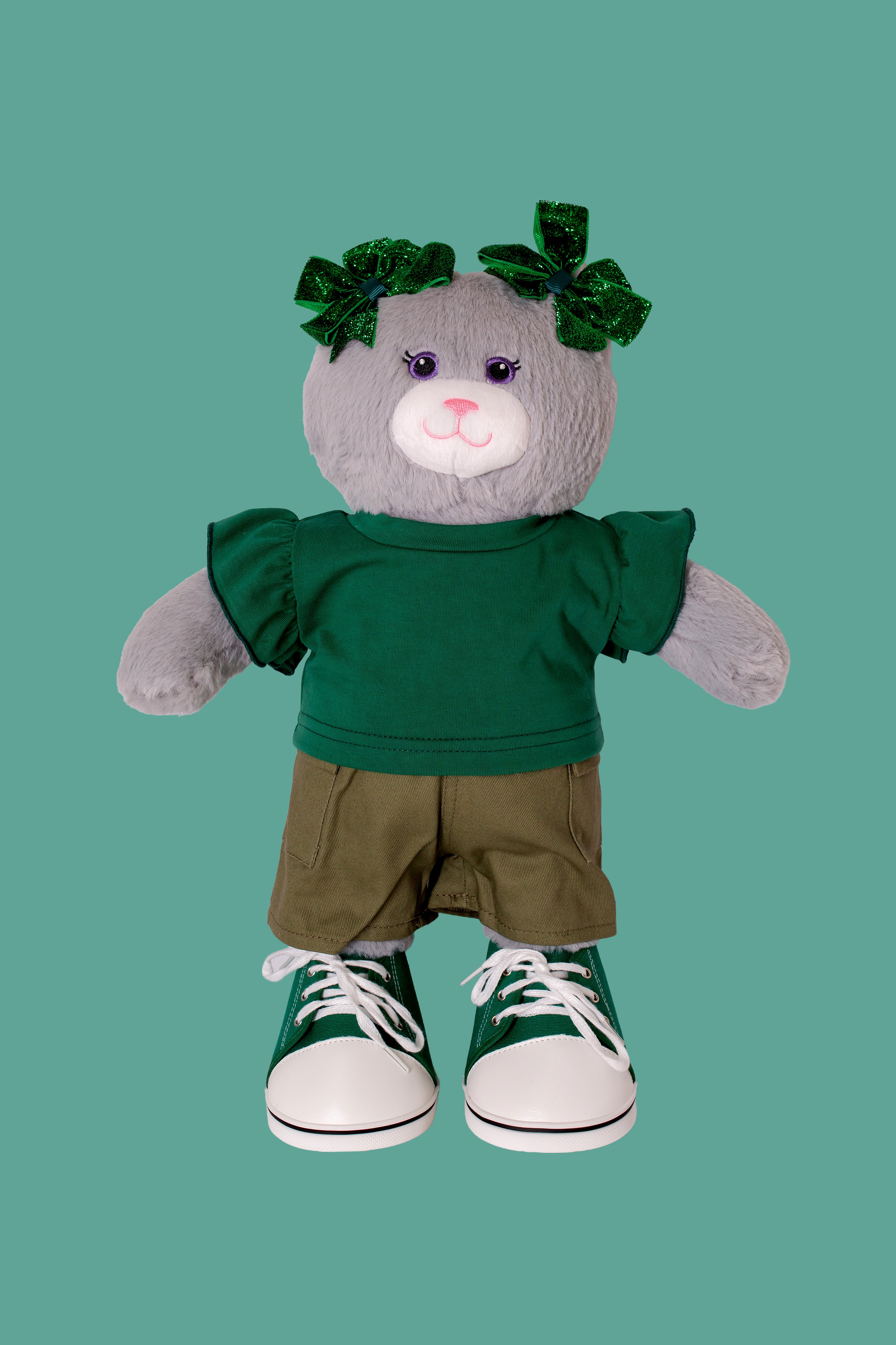 Laço brilhante verde (*)