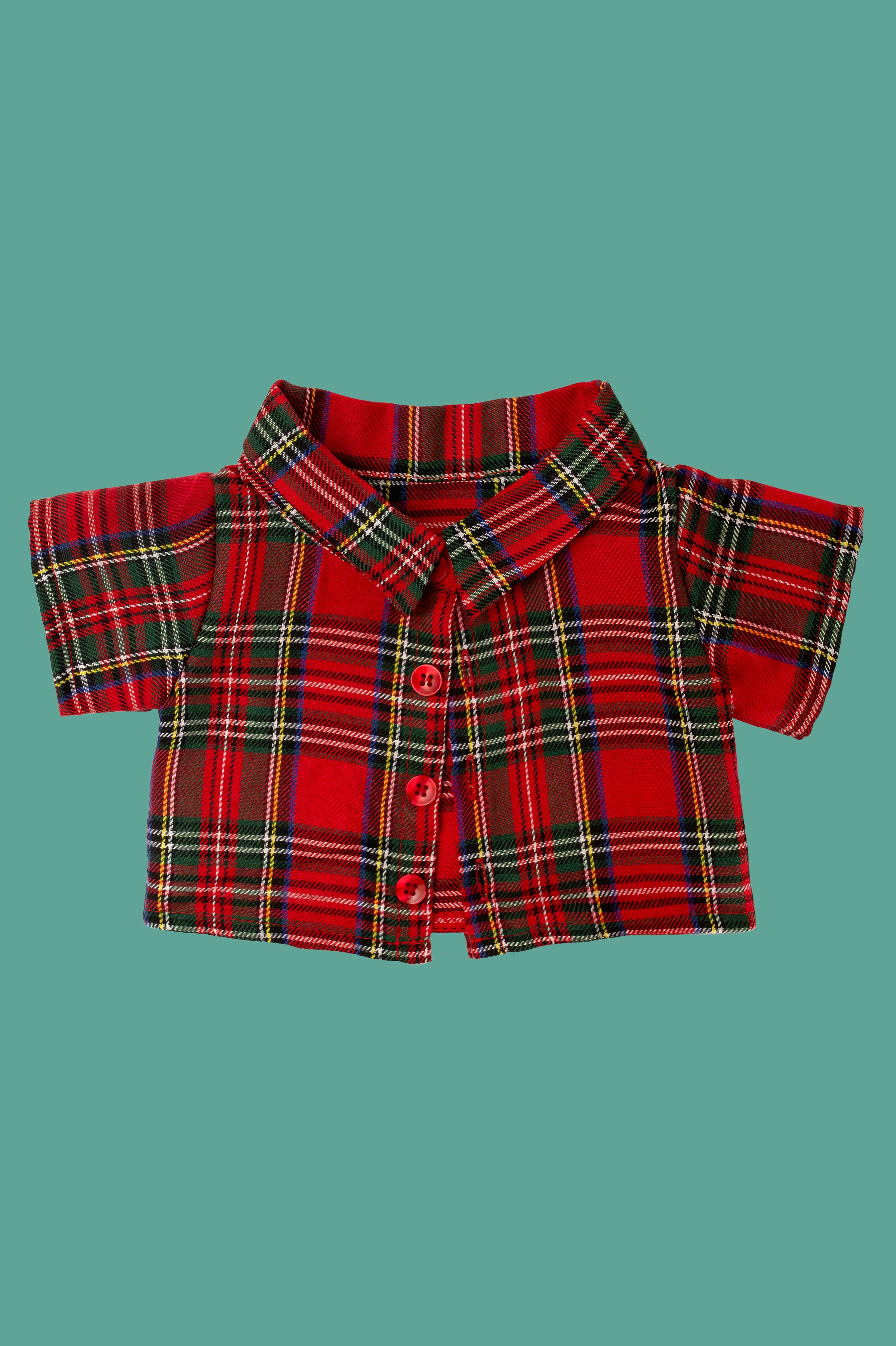 Camisa xadrez verde/verm