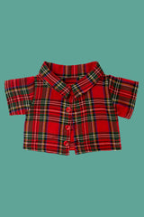 Camisa xadrez verde/verm