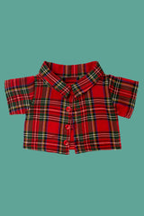 Camisa xadrez verde/verm