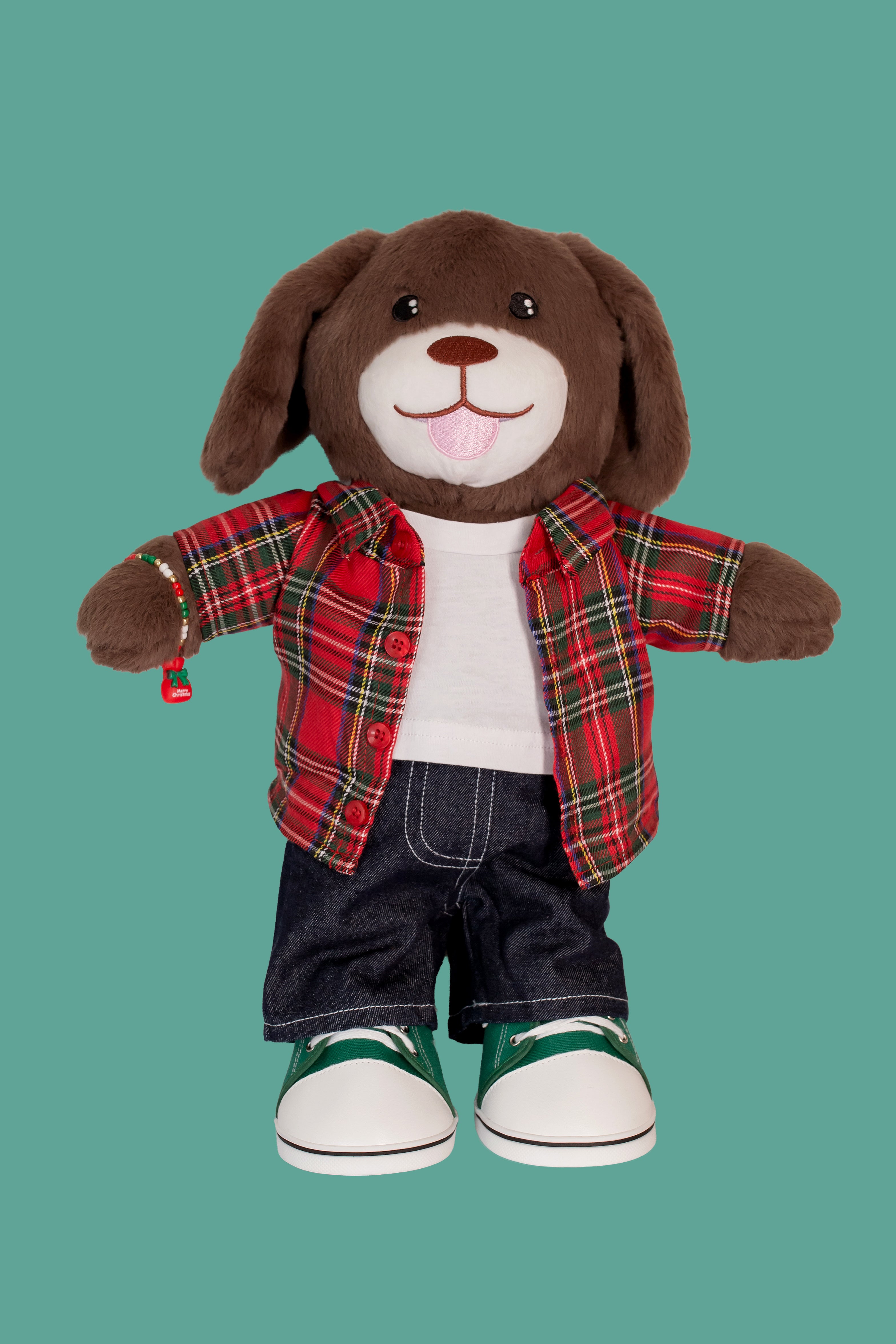 Camisa xadrez verde/verm