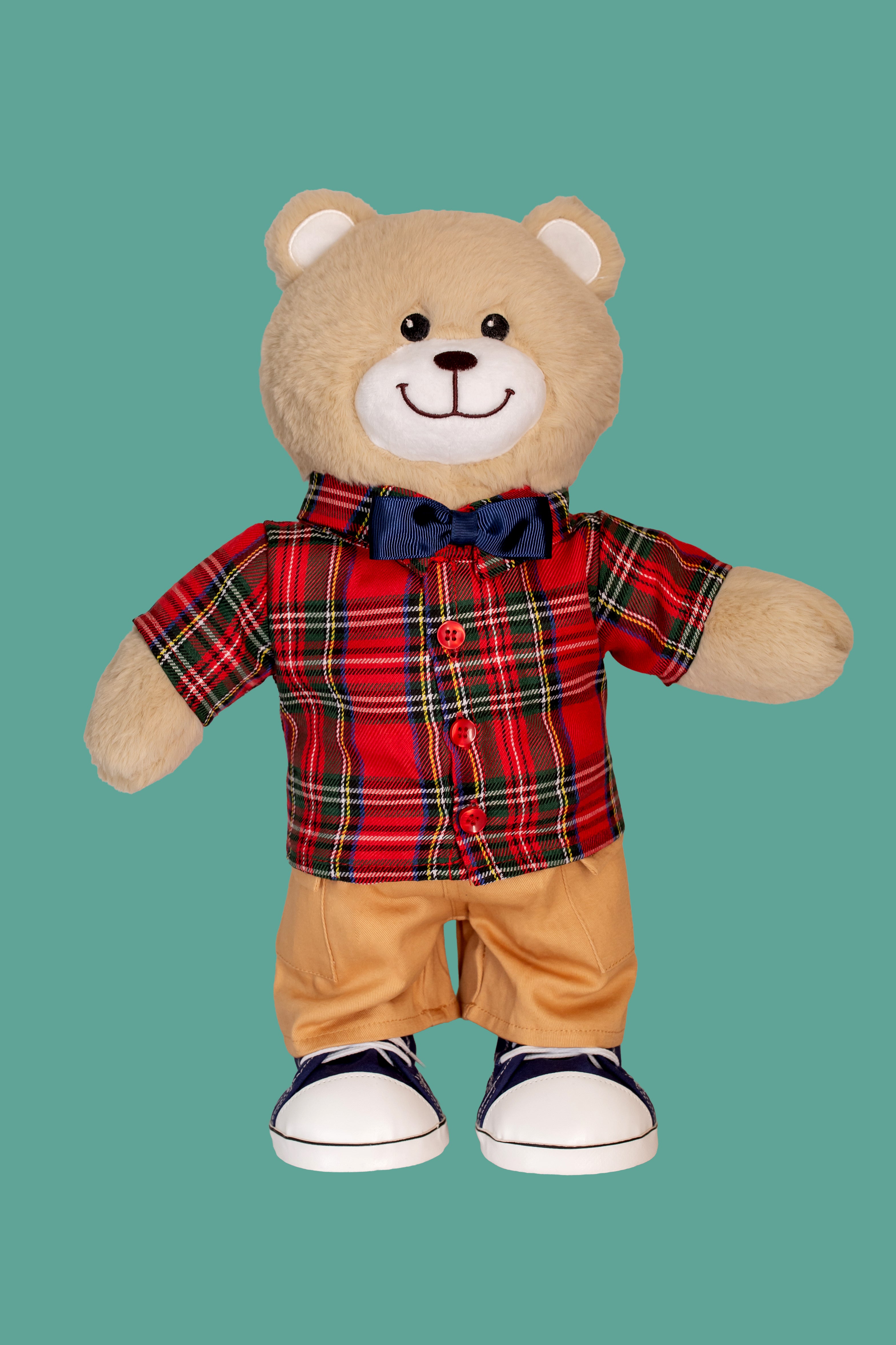 Calças com bolsos caqui