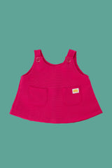 Jardineira saia rosa