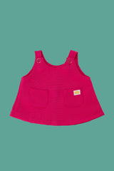 Jardineira saia rosa