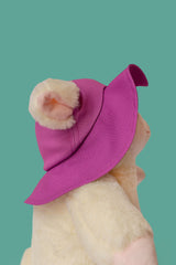 Chapéu de aba roxo