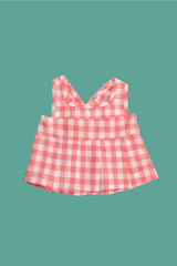 Vestido xadrez rosa