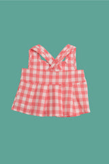Vestido xadrez rosa