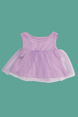 Vestido em tule lilás