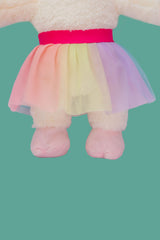 Saia tule colorida clara