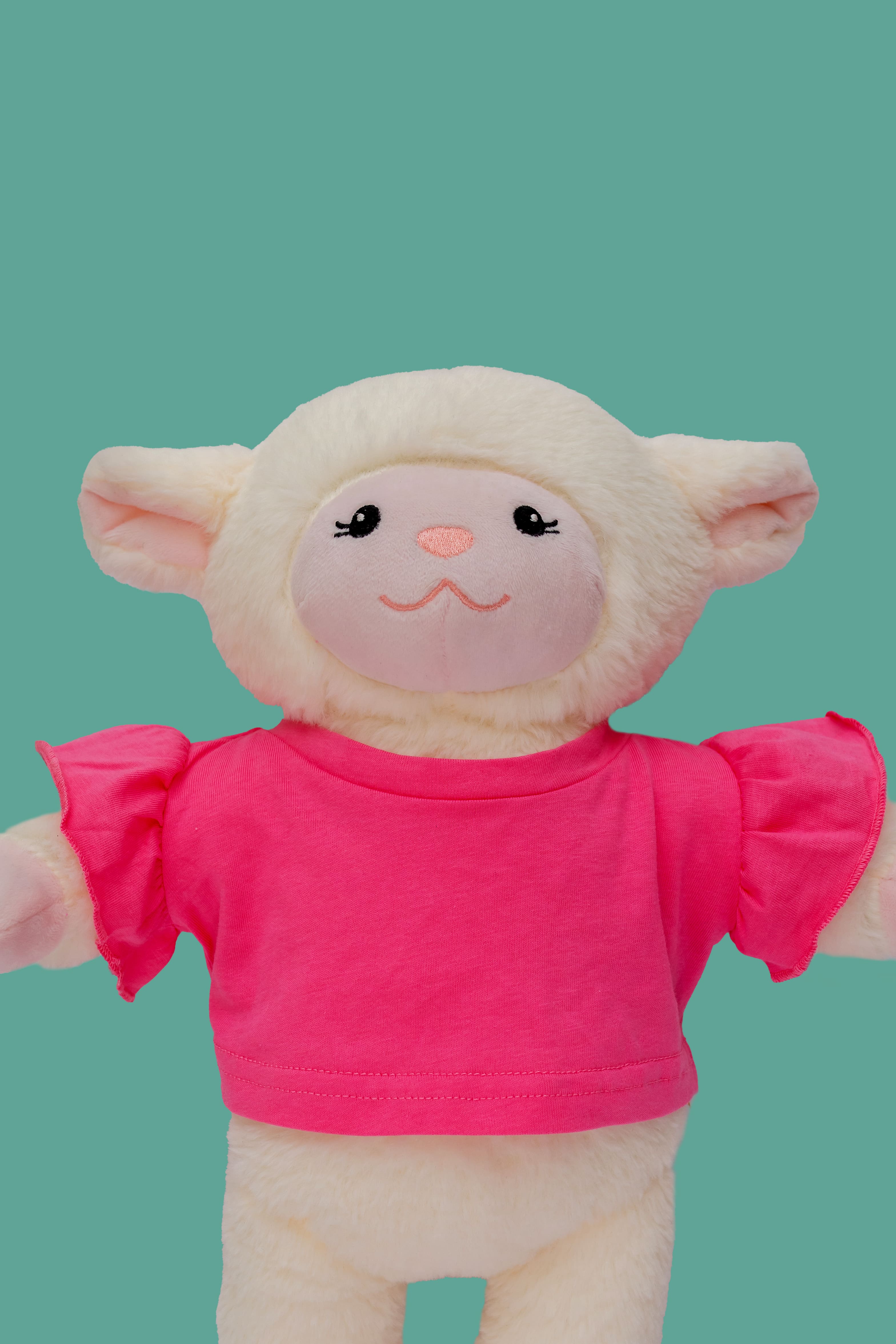 T-shirt folhos rosa esc