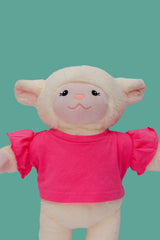 T-shirt folhos rosa esc