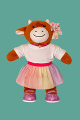 Saia tule colorida clara