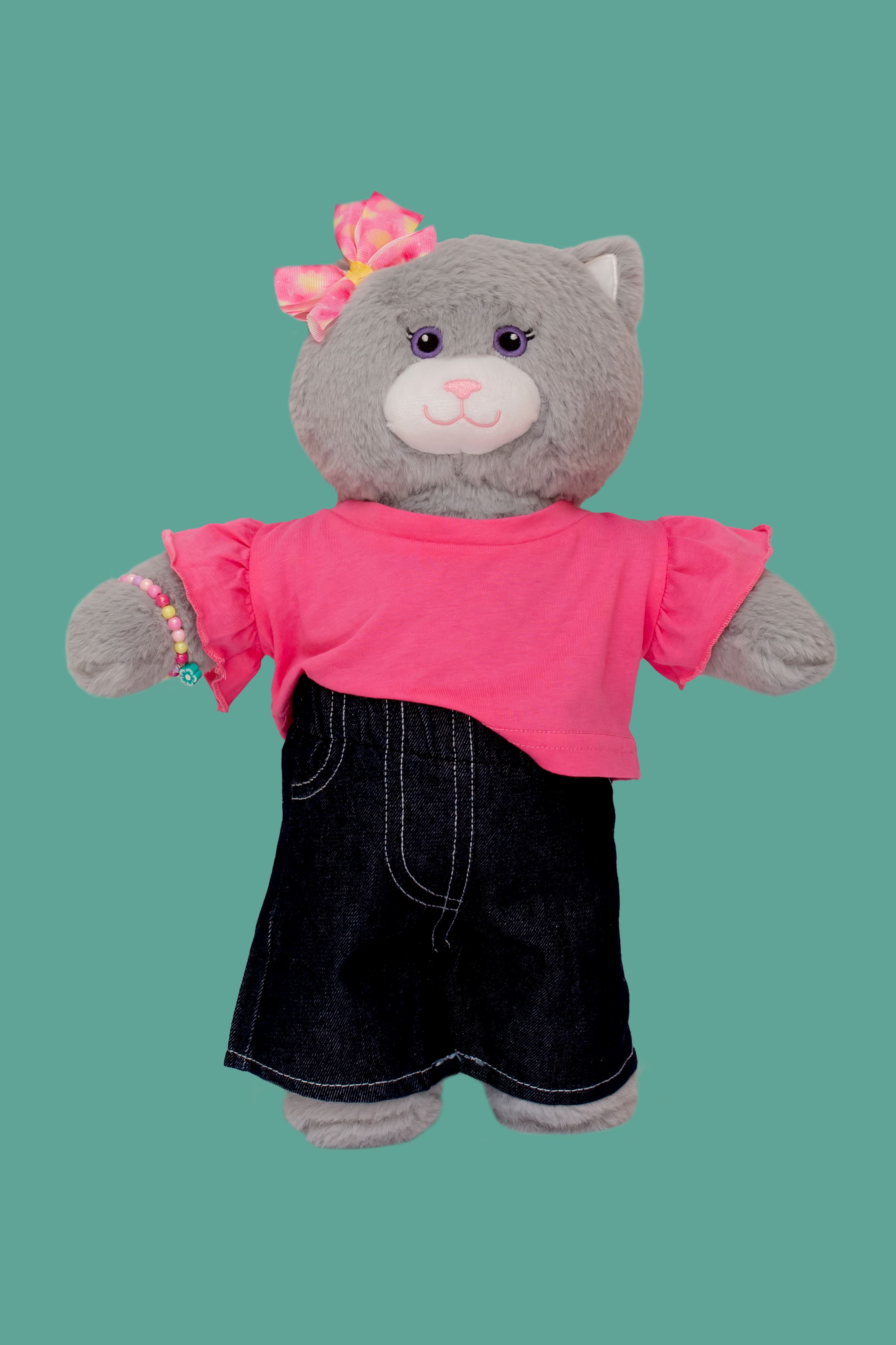 T-shirt folhos rosa esc