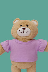 T-shirt folhos lilás